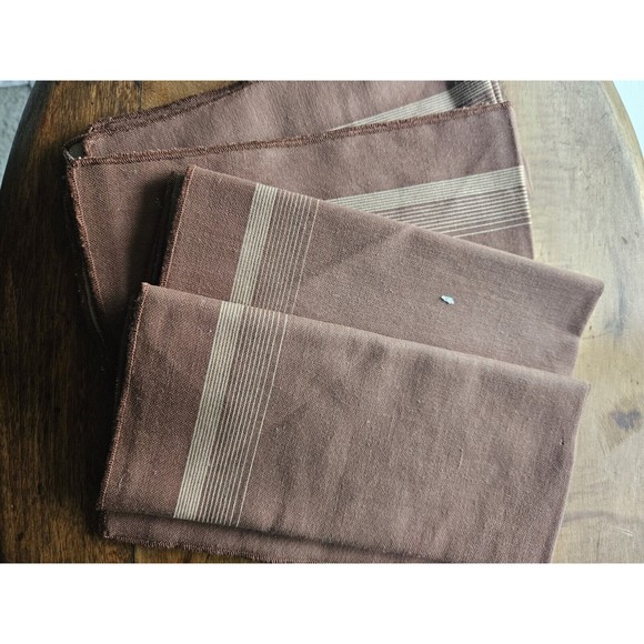 Vintage Brown Cacharel Napkin Set Of 4 - Picture 1 of 7